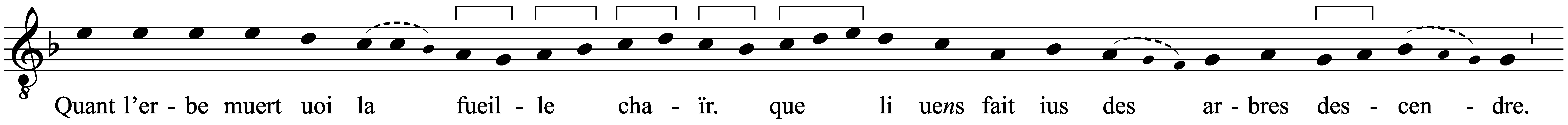 Work musical notation